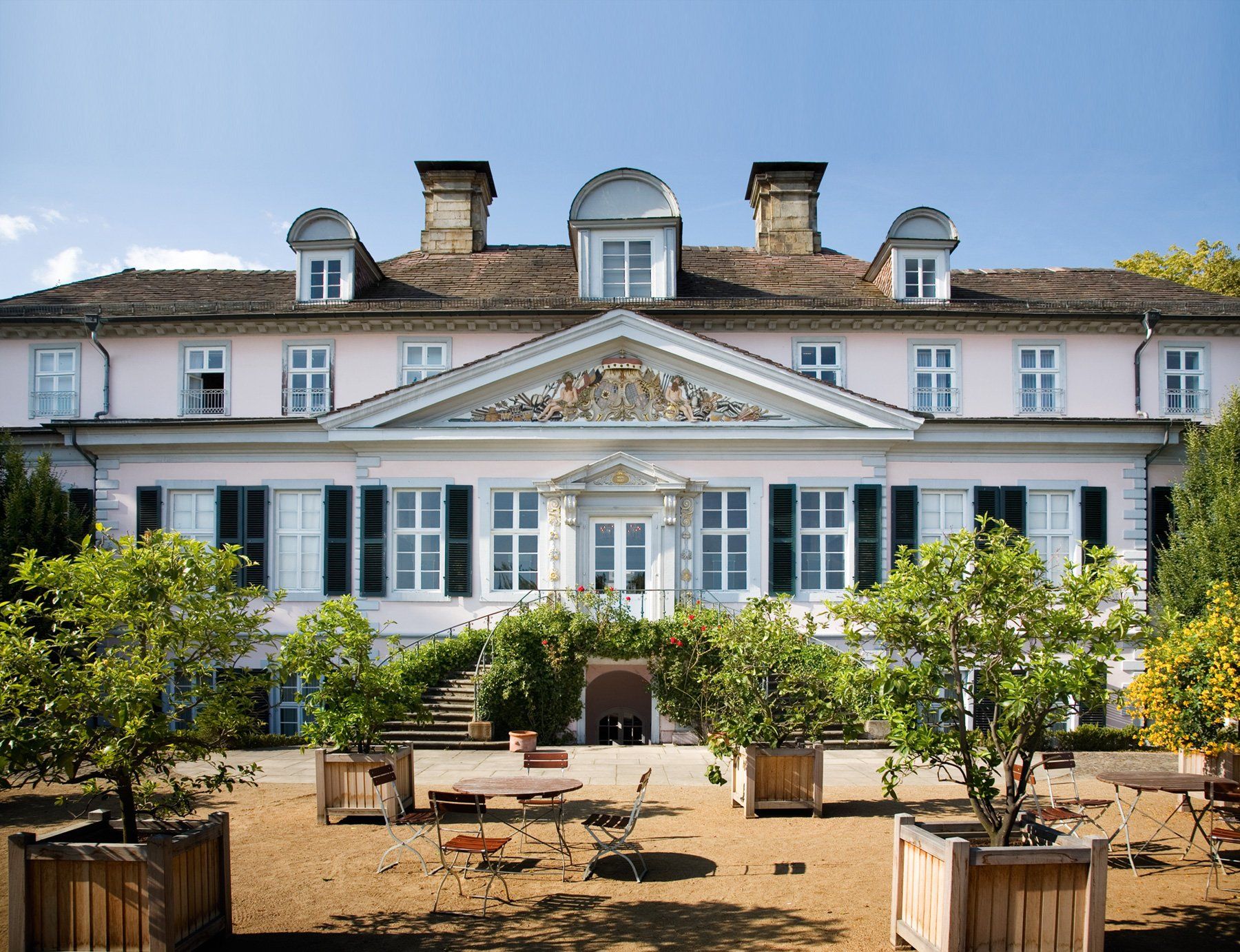 Schloss Bad Pyrmont mit seiner historischen Fassade